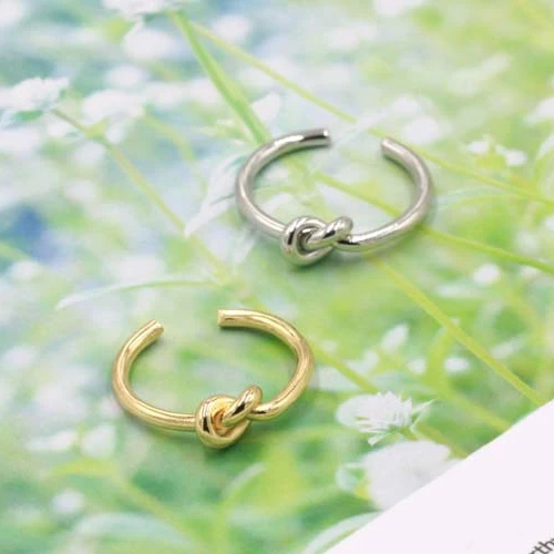 

dainty love knot tie ring adjustable open ring women girls gift, Picture