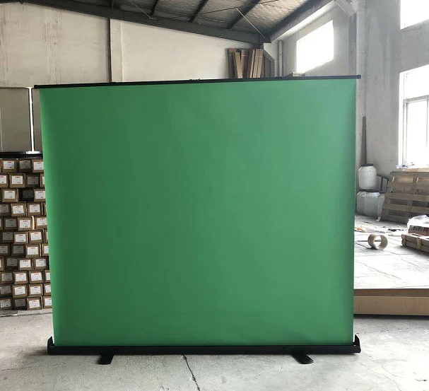 

Customize Size And Ratio Green Photography Backdrops Green Screen Floor Rising Projector Screen