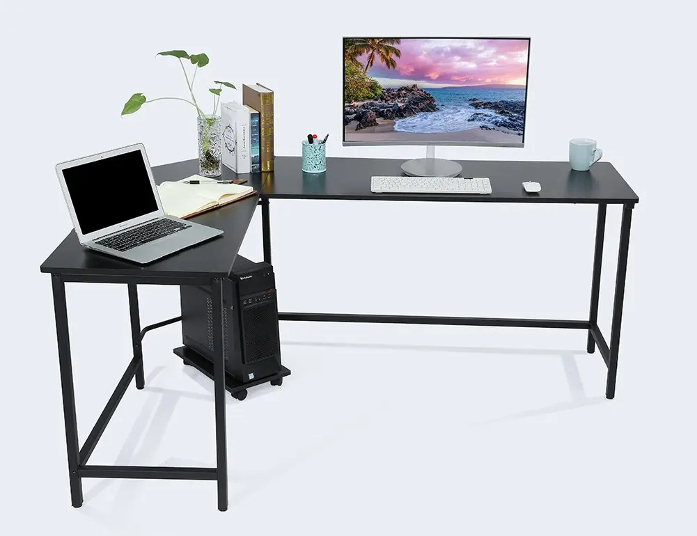 Lshaped Office Computer Desk Large Pc Gaming Desk Study Table For Home