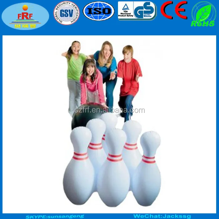 jumbo inflatable bowling set