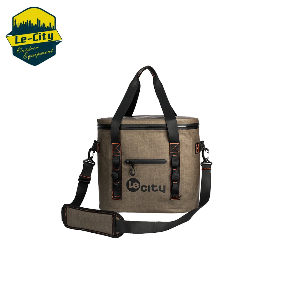 LCW183022 Waterproof airproof leakproof 24can 36cans soft 840D TPU cooler shoulder bag