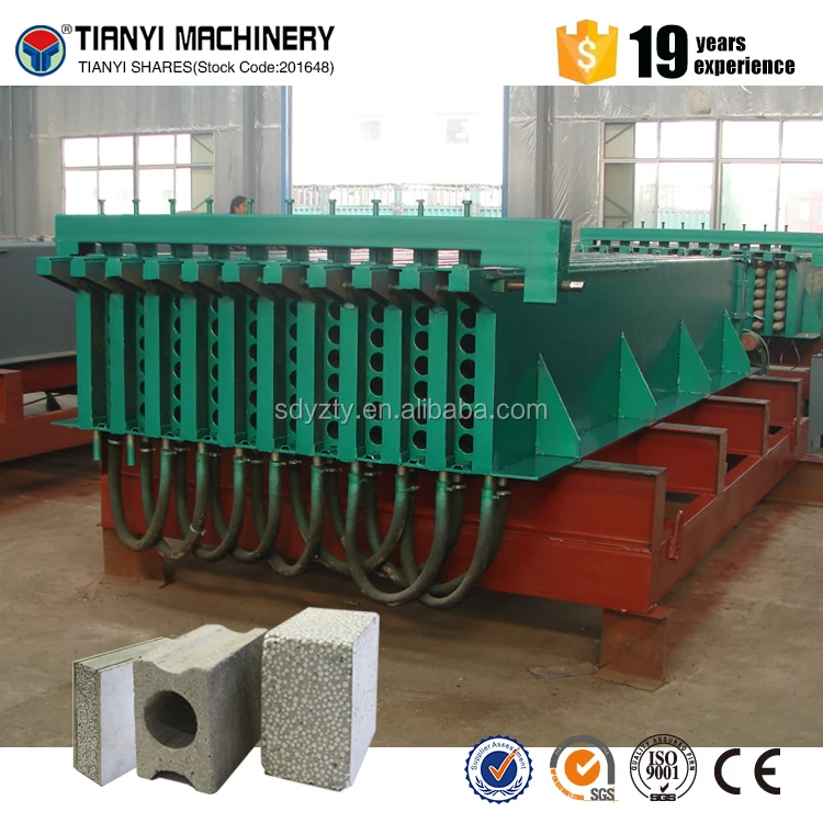 
Supply Building materials machinery lightweight precast concrete hollow core wall panel making machine 