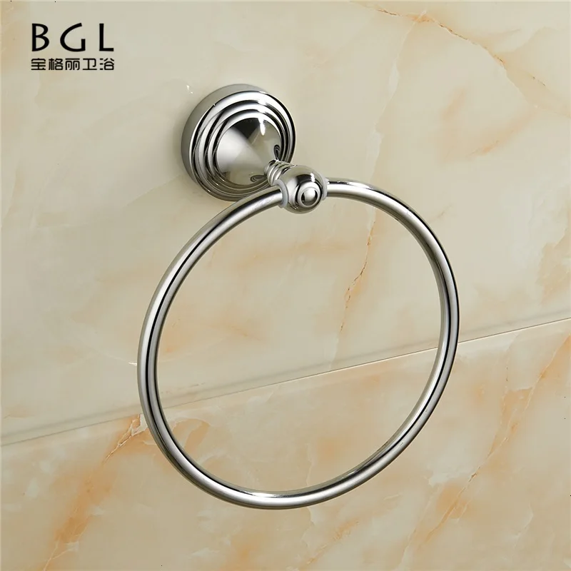 
22132 Bathroom Accessories Brass Chrome Round Towel Ring 