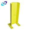 Steel corner column guard for shelving
