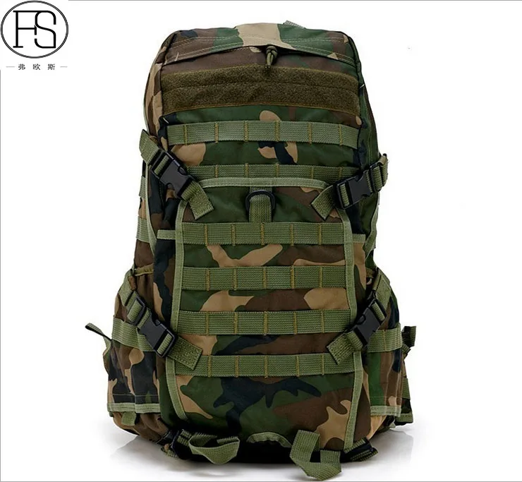 

Outdoor Nylon Camouflage Leisure bag Military Tactical 40L Hiking TAD Casual backpack Traveling light pack, Black,desert,woodland digital, cp, acu, green, woodland camouflage