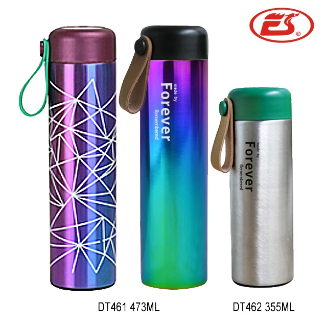 

Custom new style non-toxic bpa free stainless steel thermos mug with leather handle, N/a