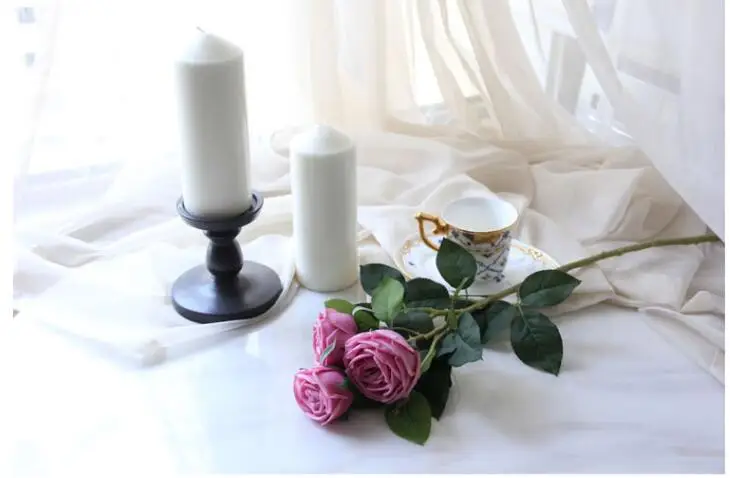 71 cm 3 heads roses Artificial Flower High-grade silk flowers Wedding home decoration a bouquet of rose flower