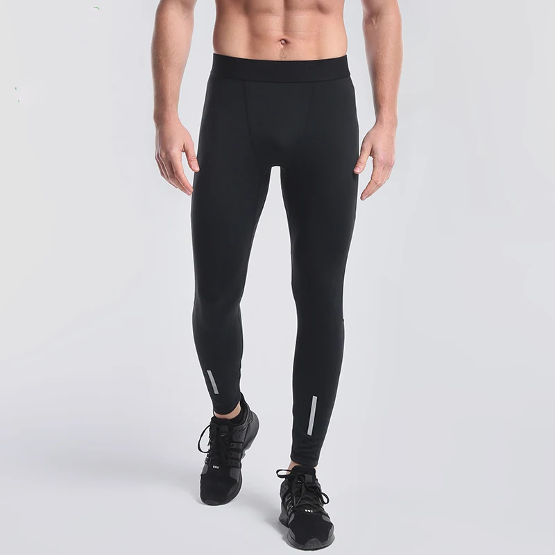 

Wholesale GYM Leggings Blank Reflective Running Fitness Pants Pocket Skin Tight Leggings Men, N/a