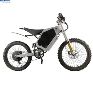 Off Road Frame Battery Hub Motor Long Tail Electric Motorcycle Dirt Jump Bicycle with Pedal