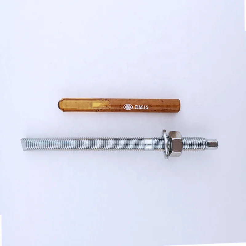 
Carbon Steel Galvanized Zinc Plated Chemical Anchor Bolt Stud Bolt Through Bolt M10-M24 
