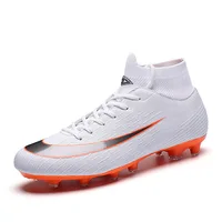 

Outdoor Professional High top Men Football Shoes Soccer Boots with Ankle Spike Cleats Mens Football Boots sneakers Men Boot