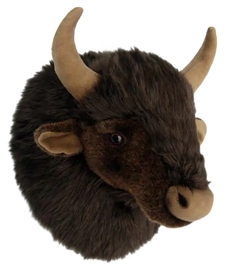 stuffed bull head