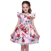 

Kseniya Kids floral petal sleeve girls summer dresses 2-14 years old stylish dress for girls