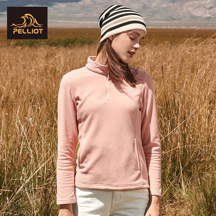 
pullover sports polyester in spring warm breathable fleece jacket 