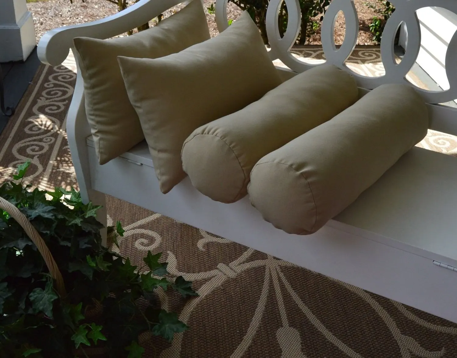 Bolster/Neckroll/Lumbar Chaise Lounge Decorative Pillows Red and White Stripe Over Indoor/Outdoor Jumbo Resort Spa Home Decor Set of 2 Large Sized Bolster/Neckroll/Lumbar Chaise Lounge Decorative Pillows Red and White Stripe Over Indoor/Outdoor Jumbo Resort Spa Home Decor Set of 2 Large Sized