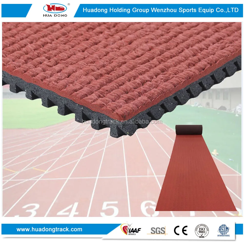 
400m stadium runway material outdoor mat synthetic rubber running track 
