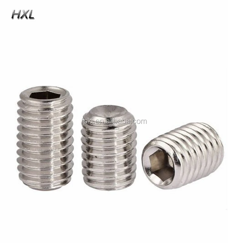 Din916 Iso4029 Allen Grub Set Screw Hexagon Socket Set Screws With Flat