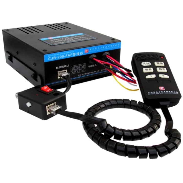 
Car Warning Fire Alarm Siren Traffic 8Type Tones Portable Speaker 