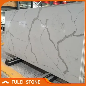 Engineered Design Artificial Calacatta Quartz Slab Price Quartz
