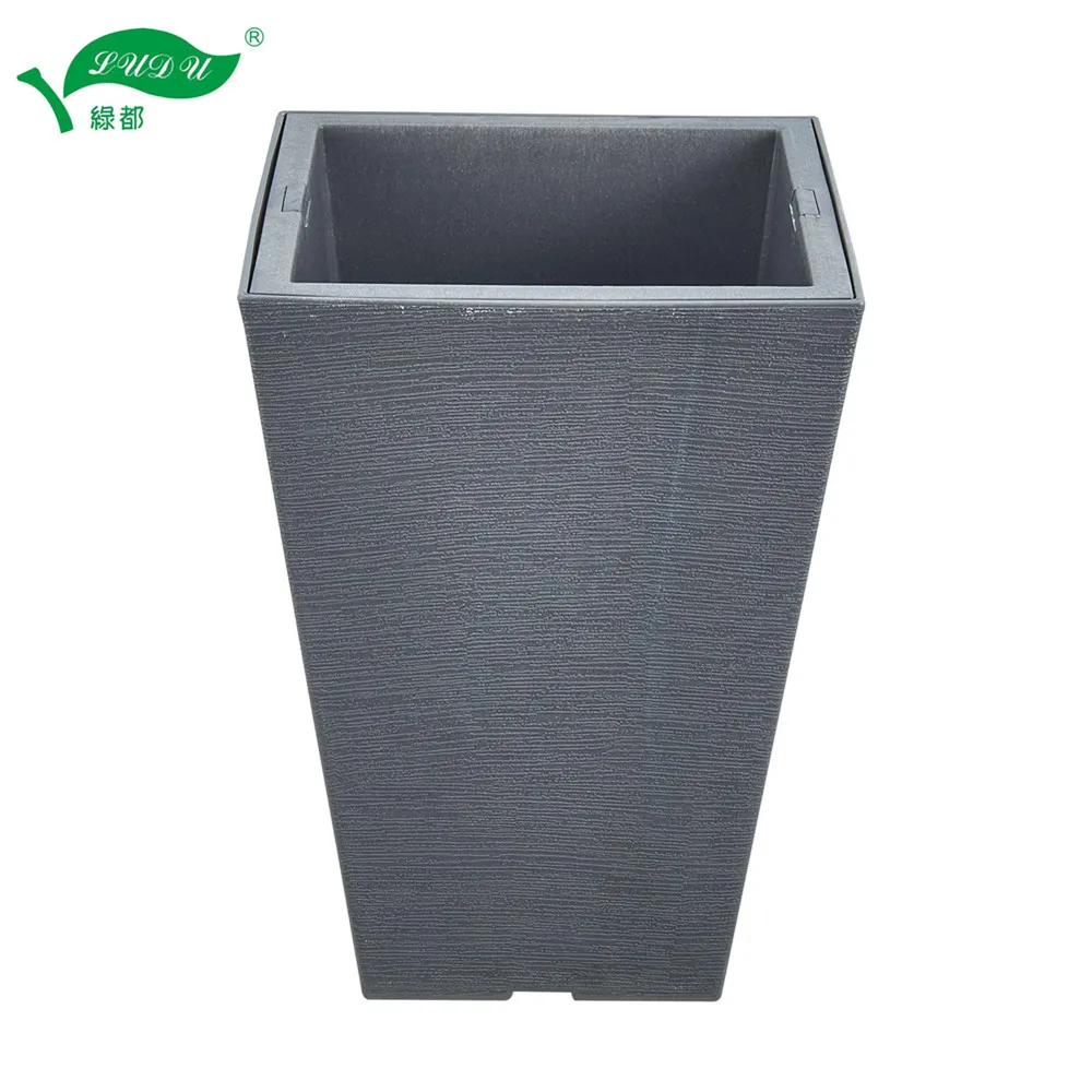 New Item Kd9941kd9943 Plastic Flower Pot With Inner Pot Self Watering