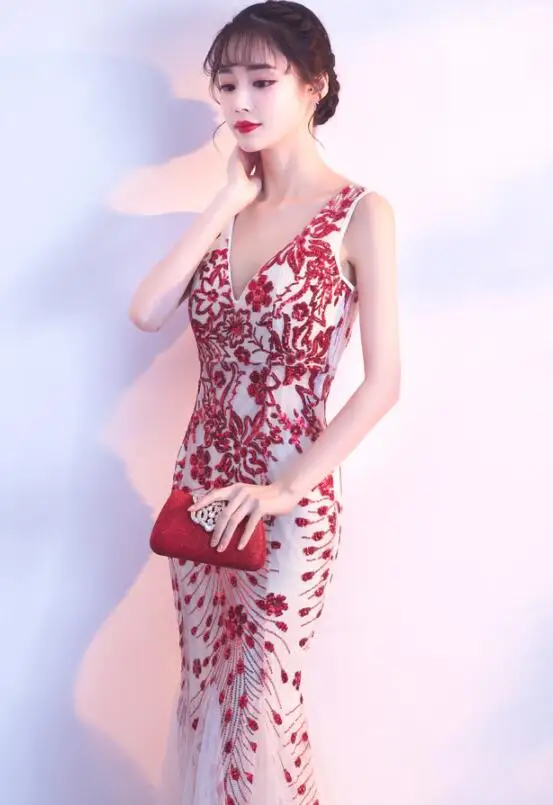 
USA Best Selling V Neck Women Dress Soft Tulle V Neck Women Dress 