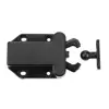 Black white cabinet door push to open plastic catch