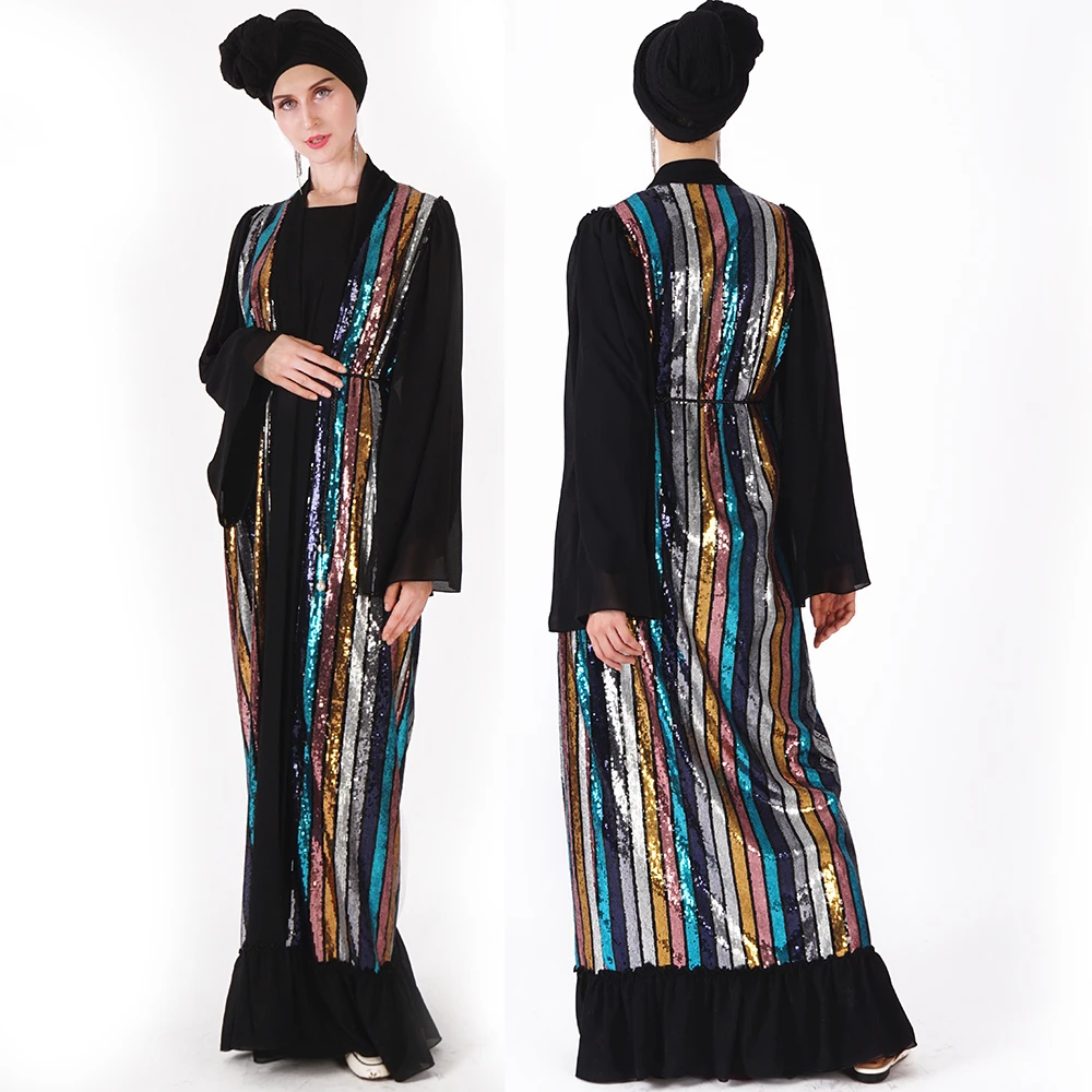 

2019 EID new design Al-Hijra Muharram colorful stylish turkish muslim dress moroccan caftan dubai abaya new design