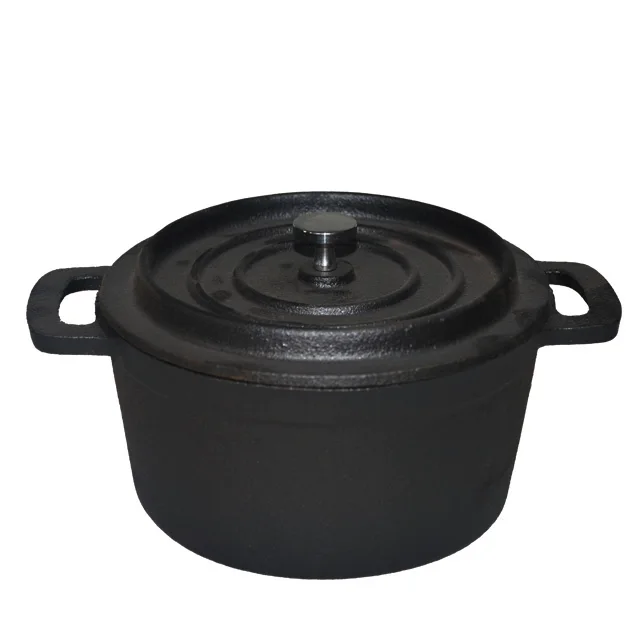 
Wholesale high quality size 10cm13cm14cm Disa eco friendly kitchenware black enamel coating cast iron dutch oven cookware set 