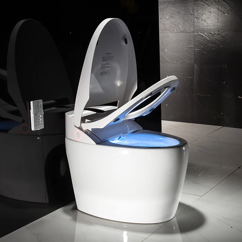 Electric wc colorful light  intelligent and smart toilet with remote control