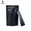 High Quality Aluminum Recycle Matte Coffee Powder Zipper Top Packaging Scrub Bag With Valve