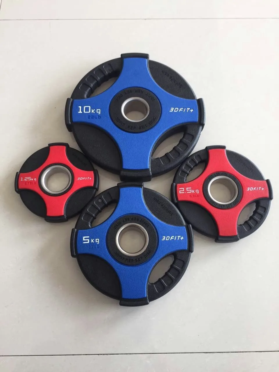 Wholesale Fitness Equipment Rubber Coated Weight Plate Gym Accessories