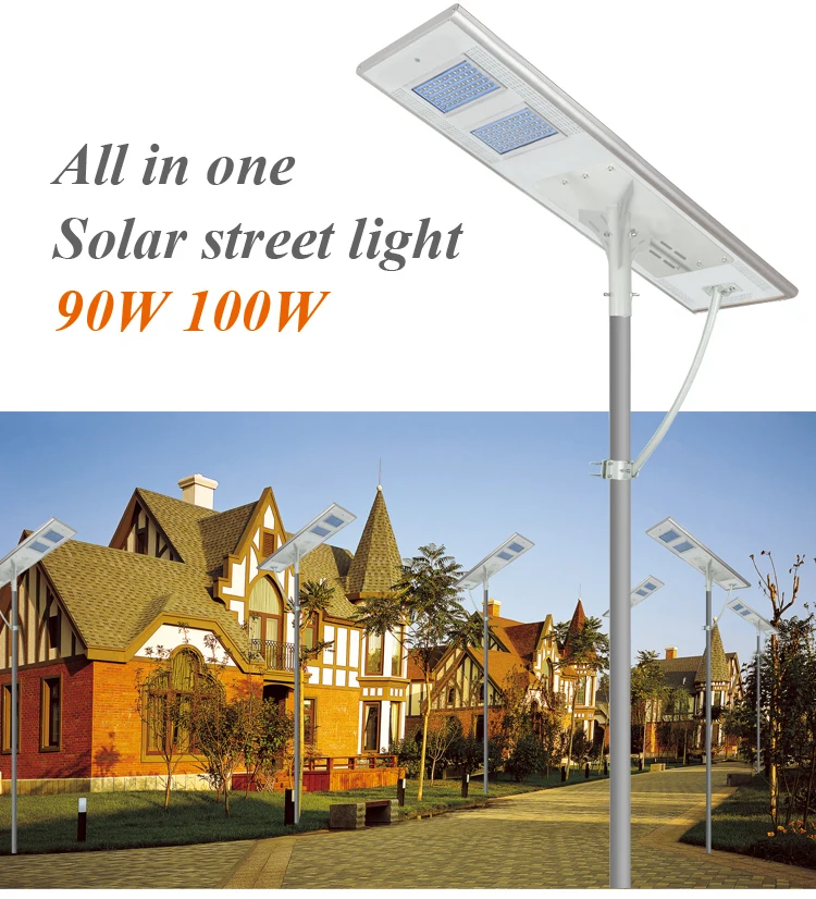 90w solar street light all in one
