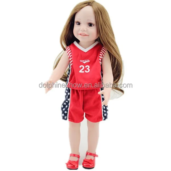 22 inch 55cm real girl doll reborn baby toys long hair ...