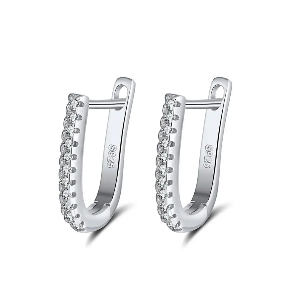 

RINNTIN SE118 Wholesale Women Jewelry 925 Sterling Silver Hoop Earrings