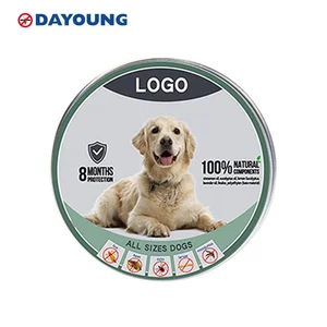 Image of 8 months Grey Color EVA natural ingredients skin safe size adjustable pet use Pest control effective flea tick pet collar