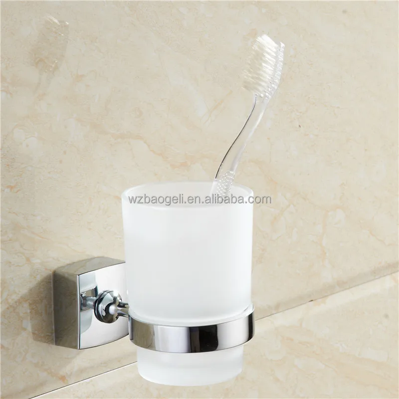 
hot sale New design Modern Zinc alloy Chrome finishing Wall mounted Bathroom sanitary items Single tumbler cup 