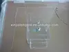 Clear Acrylic Donation Box Clear Coins Collection Box With Sign Holder And Business Crds Pocket