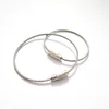 Metal screw lock ring wire key chain stainless steel keychain