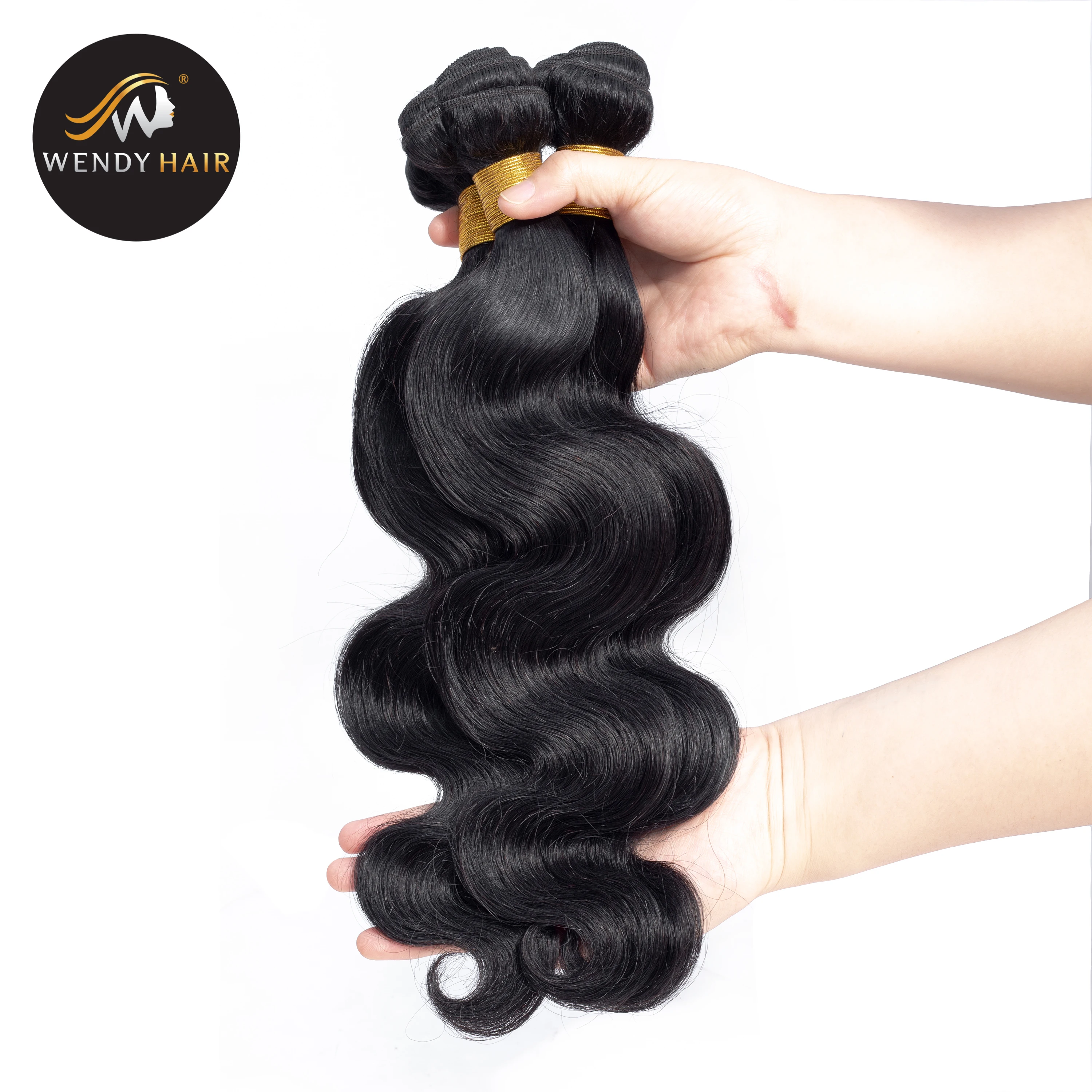 

Free Shipping Raw Virgin 9a virgin Mink Virgin Peruvian Hair, Peruvian Body Wave Extension Hair, Natutal black