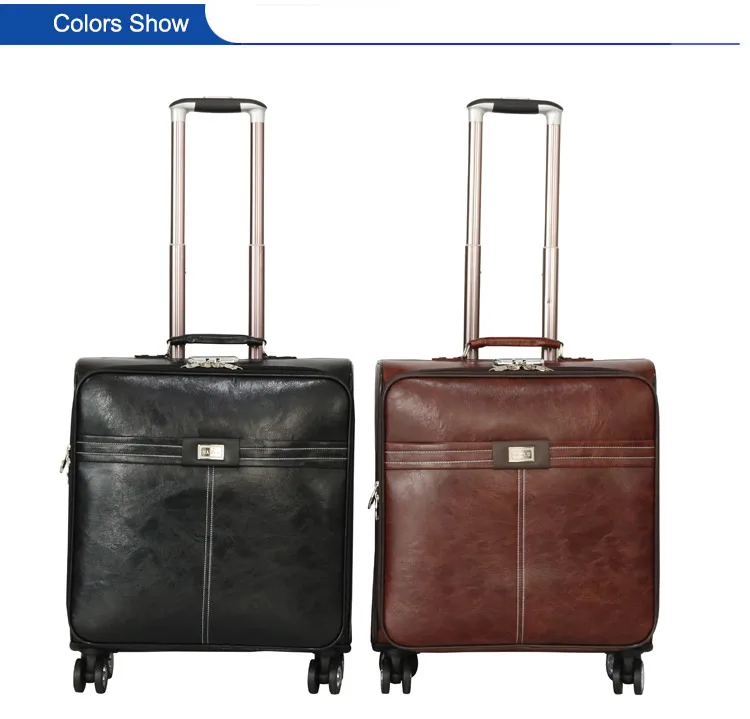 leather cabin luggage