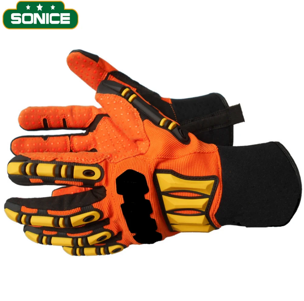 Top Quality Impact Protective Mechanic Gloves For Oil And Gas