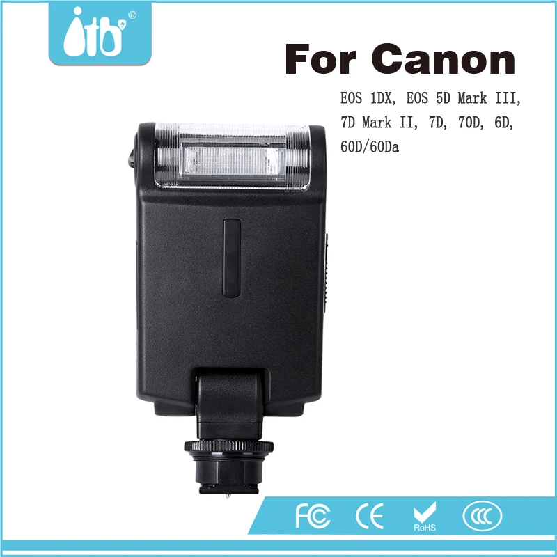 ITB-282c E-TTL Camera flash speedlite for Canon EOS 1DX EOS 5D Mark III 7D Mark II 7D 70D 6D 60D/60Da T5i/T4i/T3i/T2i T5/T3