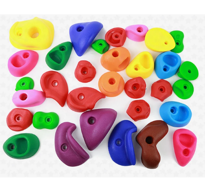 Ready to ship ! 32 PC for one carton Children Outdoor Adventure Rock Climbing Stones kids rock climbing holds