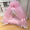 Beautiful lace pet beds Iron Princess Bed Tip pads cats bed