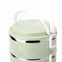 

Electric stainless steel bento insulated thermos lunch food box with handle