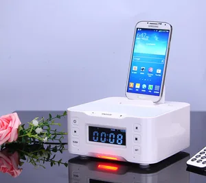 Wireless Speaker Alarm Clock USB Charging Dock