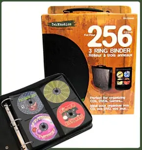 
TekNmotion 256 DVD 3 Ring Binder 