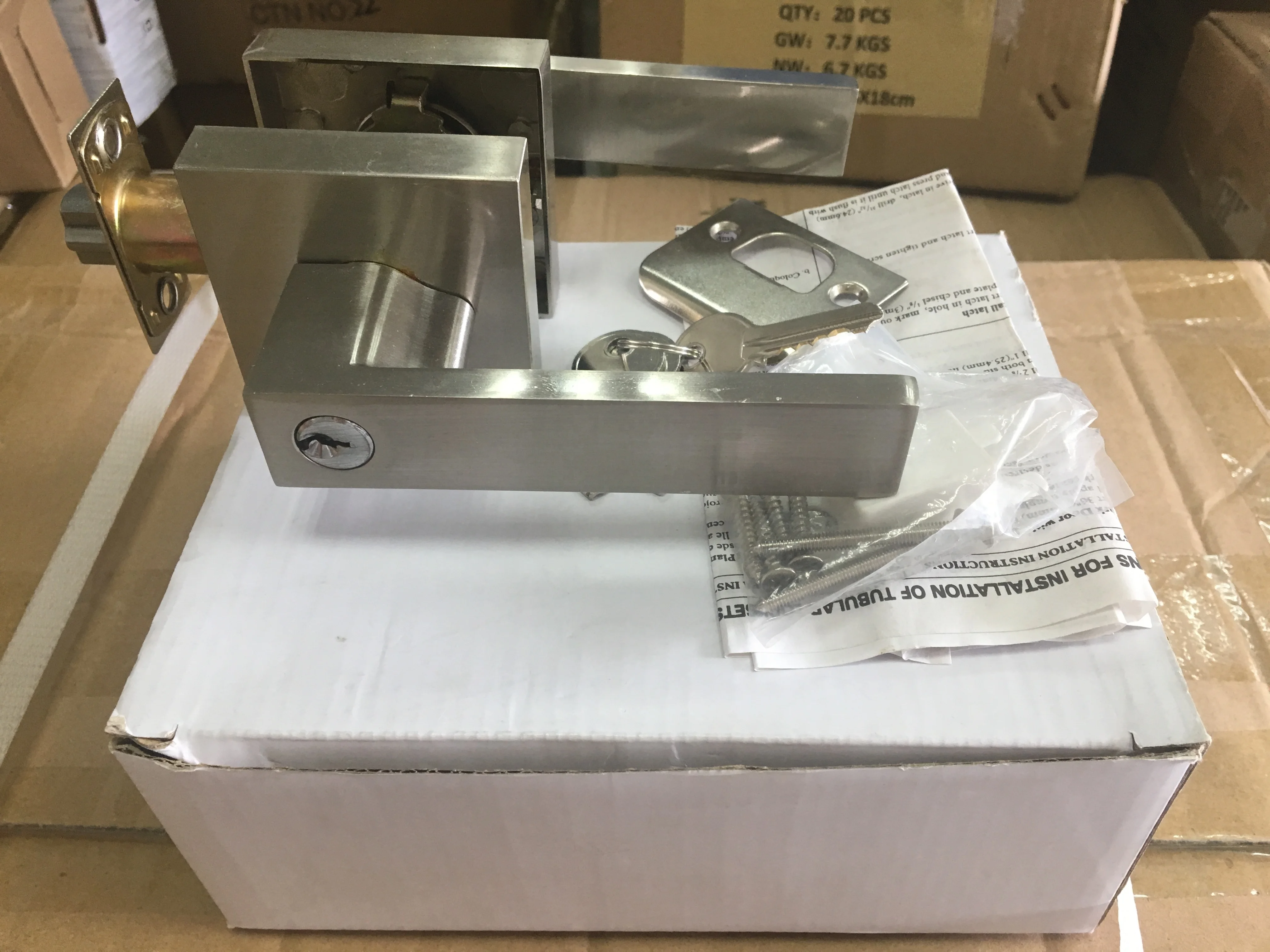 Hotel Toilet Cylindrical Latch Push Master Door Knob Locks Ecurity