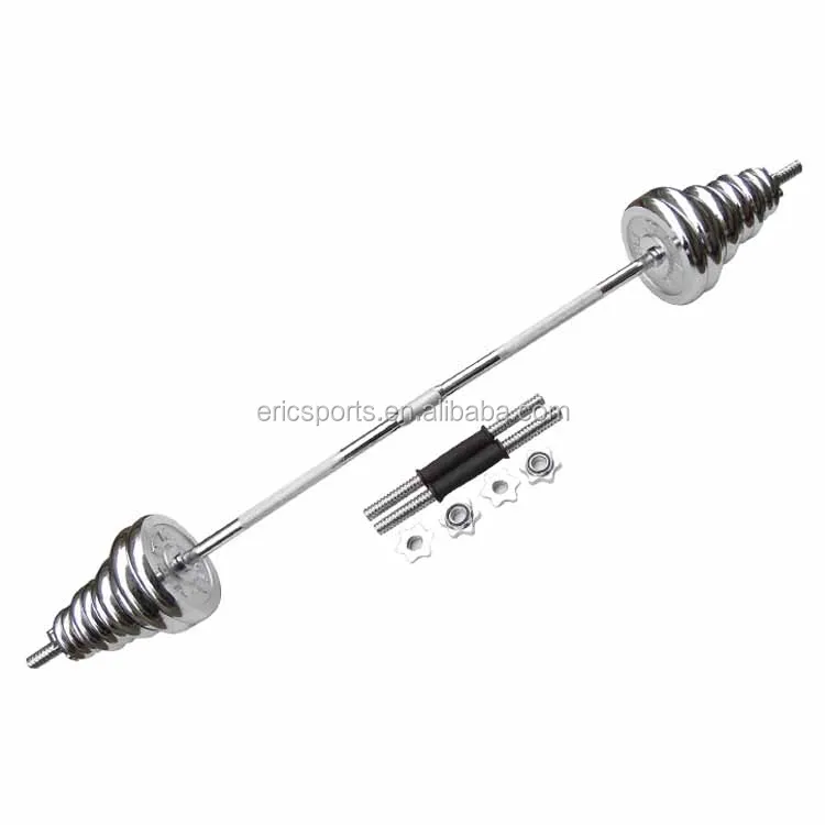 
50KG Adjustable Chrome Barbell Dumbbell Set 