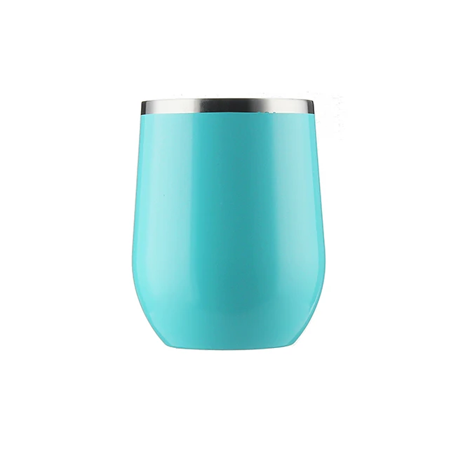 

Stainless steel stemless wine glass tumbler, Any color as pms